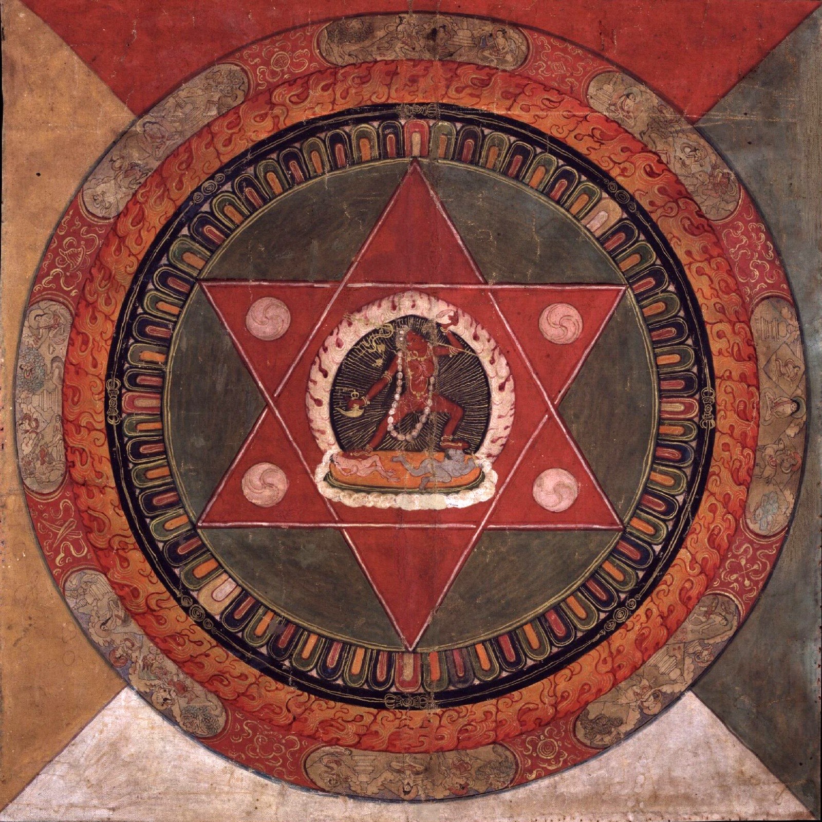 Vajrayogini Mandala — Tibetan, 19th century, Rubin Museum of Art